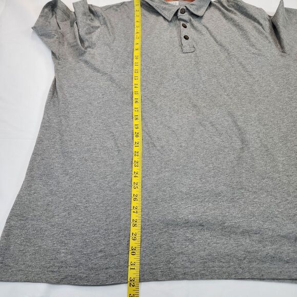 Duluth Trading Company Men’s Gray Spillfighter Longtail T Polo Shirt Size 2XL - Picture 7 of 16